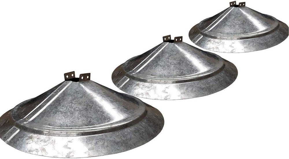Varmint Funnels Durable Lightweight Galvanized Steel Protective Squirrel Funn...