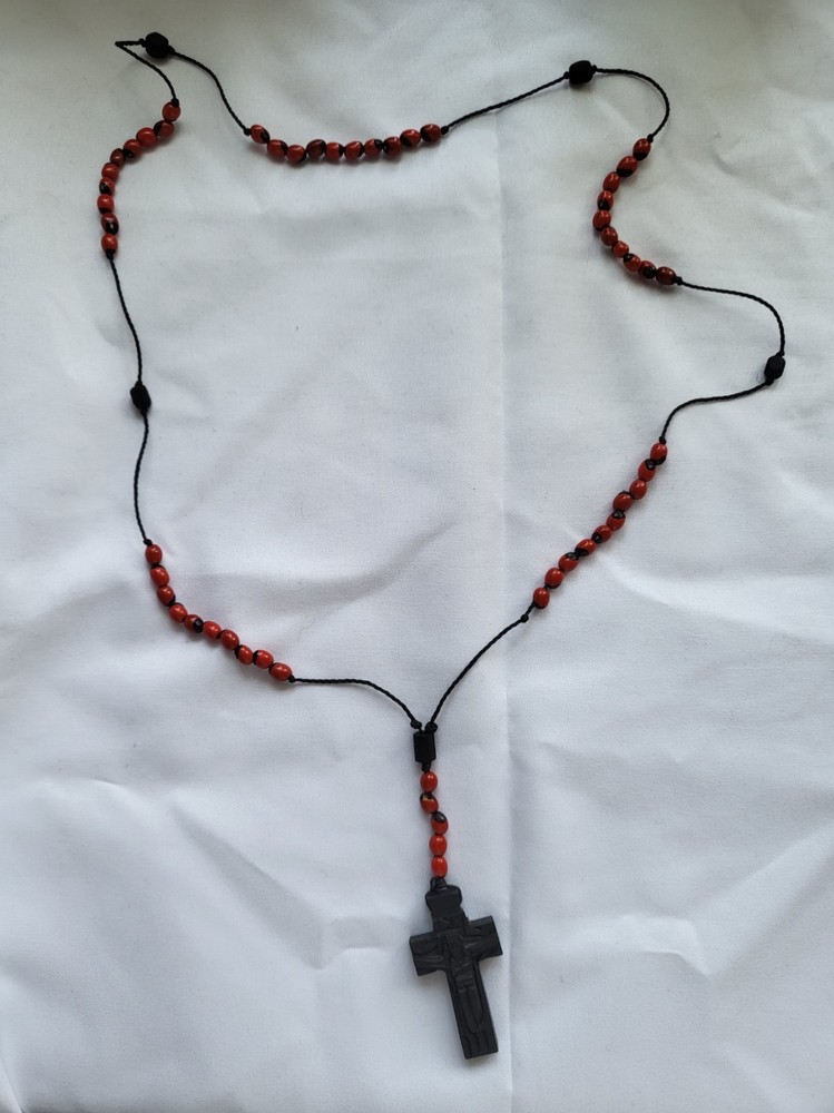 Huayruro seed rosary