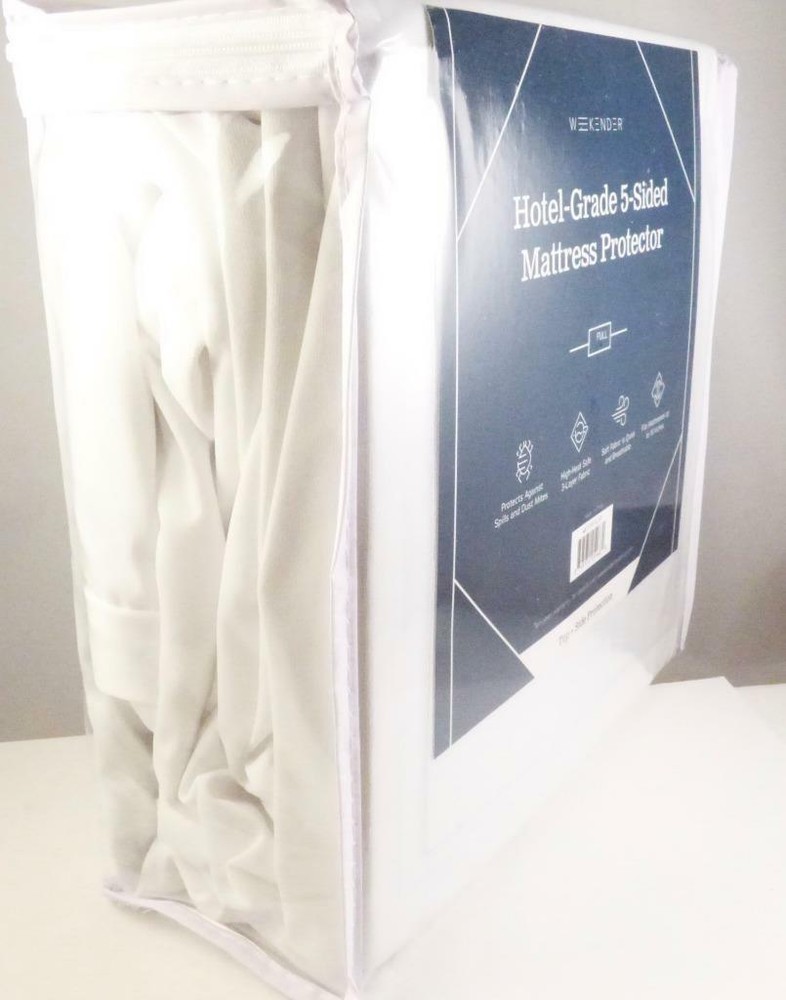 WEEKENDER Hotel-Grade 5-Sided Mattress Protector-Size FULL