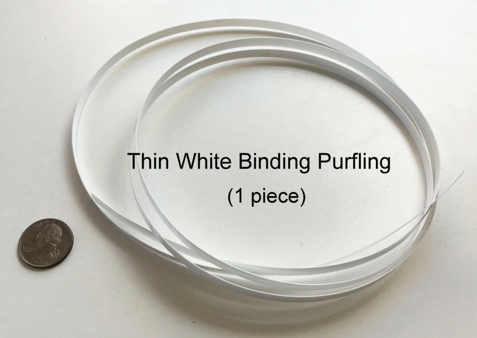 Thin ABS Plastic Binding Guitar Luthier 3 Colors White Ivory or Black