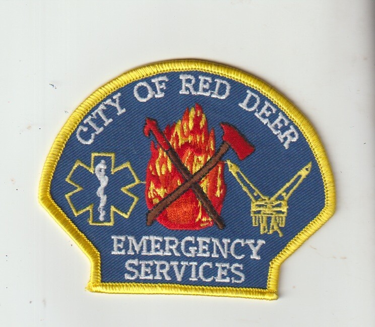 Red Deer Alberta Emergency Services patch shipped from Australia