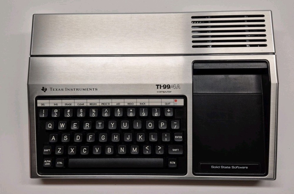Texas Instruments TI-99/4A Computer Bundle: Computer/AC Adap./RF Mod/Software