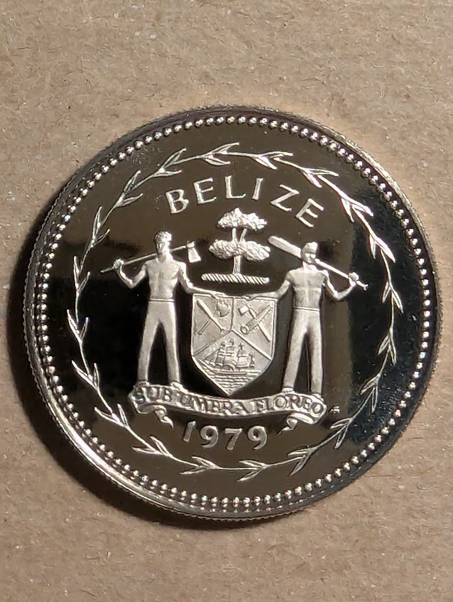 1979 Belize 25 Cents Proof