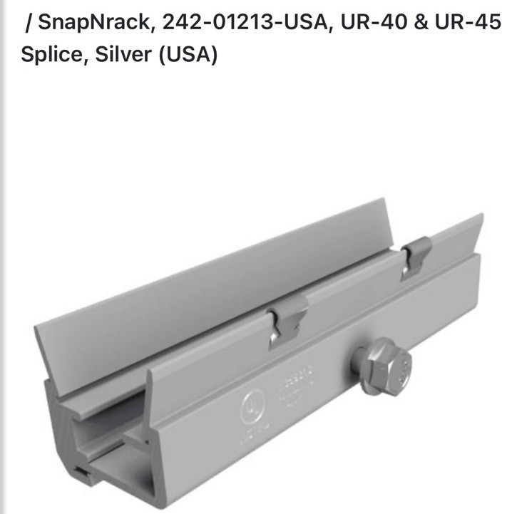 SNAP-N-RACK Ultra Rail Silver Splice 16pcs