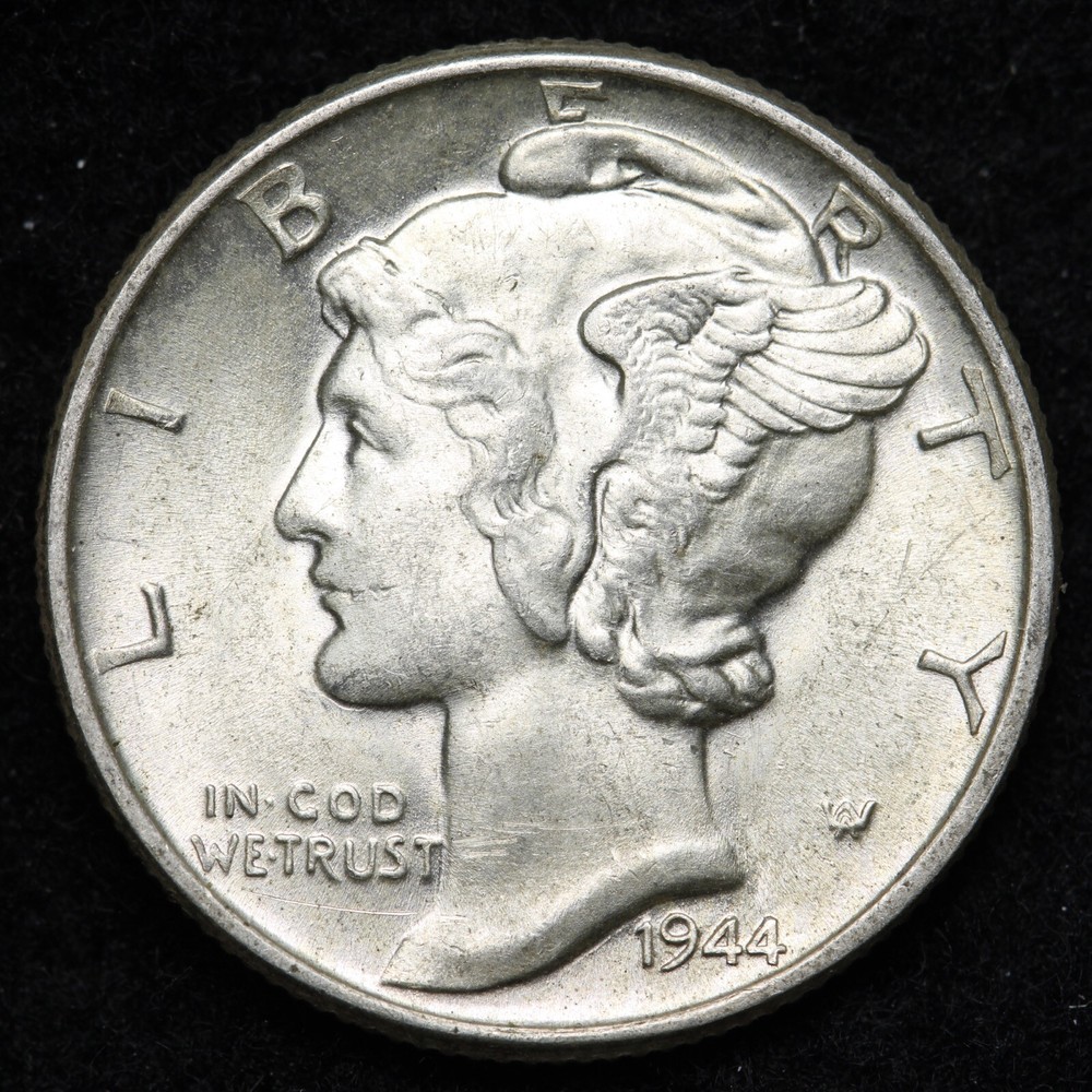 1944 Mercury Silver Dime GEM BU *UNCIRCULATED* MS E238 GH
