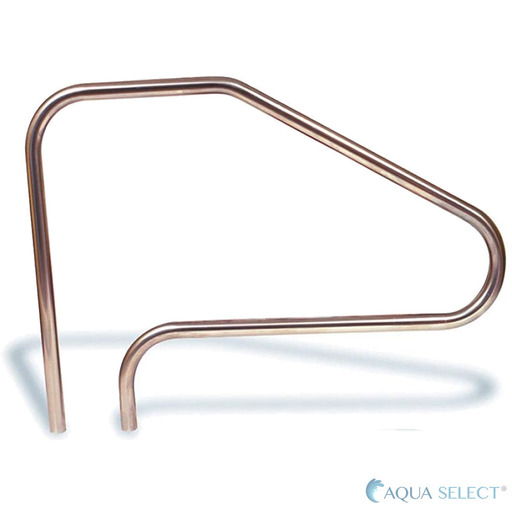 Aqua Select In-Ground Swimming Pool Stainless Steel Ladder Step Handrail - 50"
