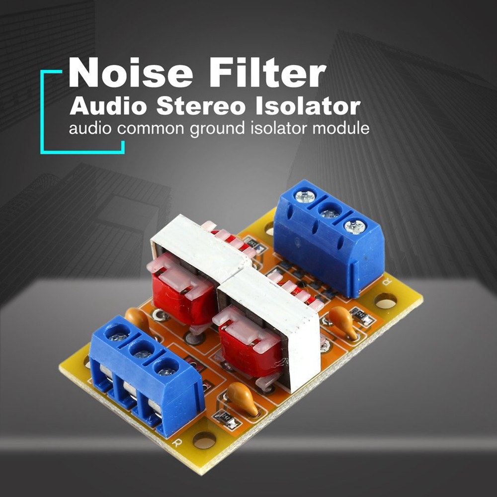 Audio Stereo Isolator Current Sound Interference Eliminator6376