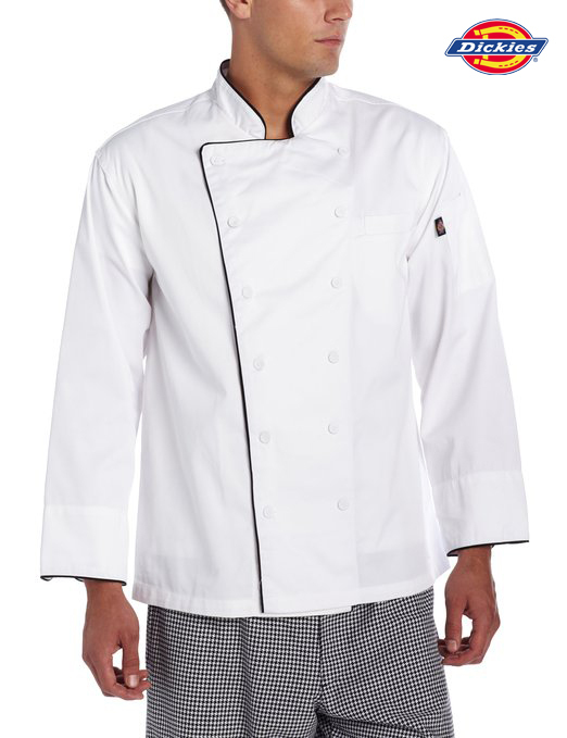 Dickies Chef Executive Long Sleeve Chef Coat/Jacket Cloth Covered Buttons DC103
