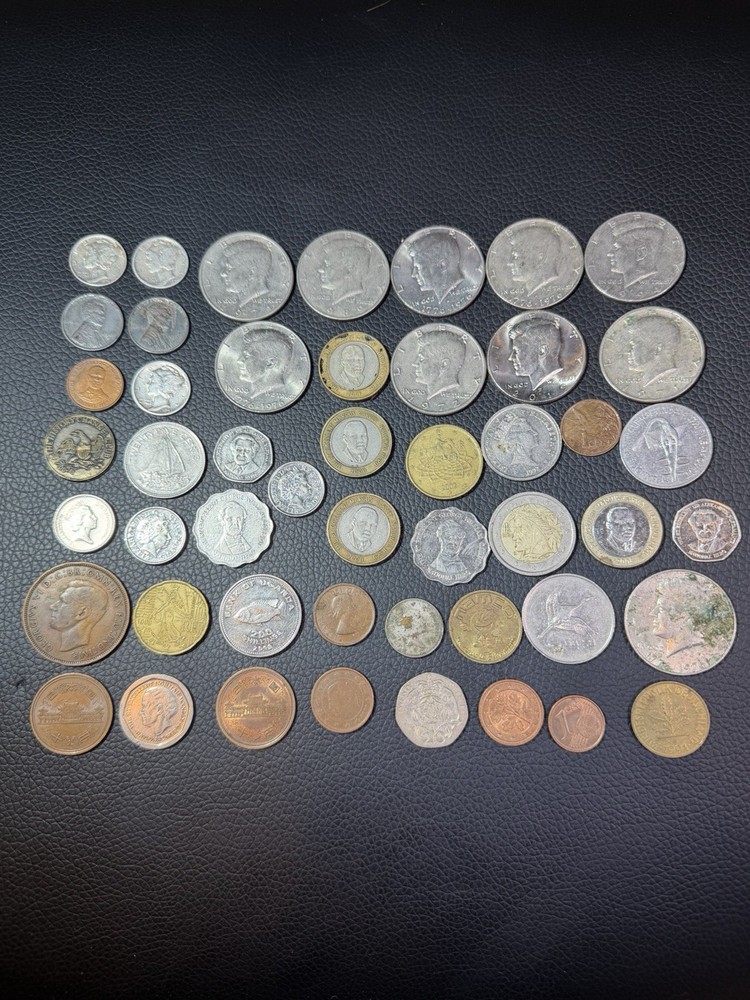 Set Of 49 Different Coins