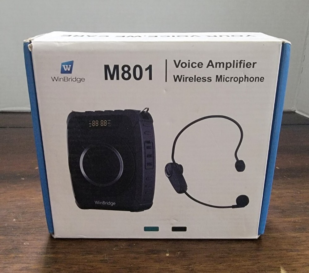 WinBridge Voice Amplifier Bluetooth Wireless Microphone M801 Tested Works