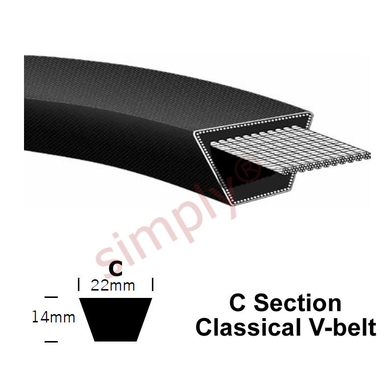 C195 Major Brand C-Section V-Belt