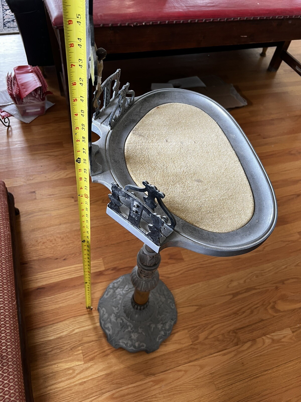 Vtg Stand Podium Cemetery Gothic church Horror Holland Funeral Home Oddity