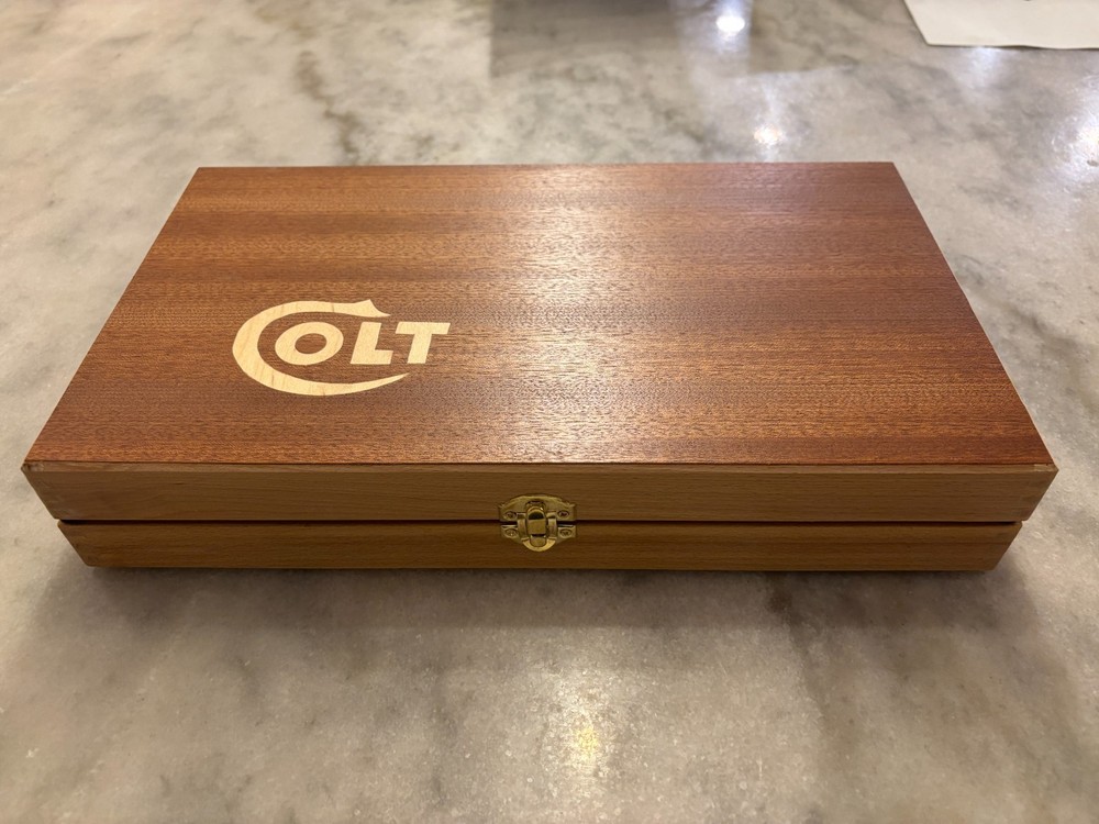 Hand Crafted light Colt Solid wood Storage boxes, gun case, display box.