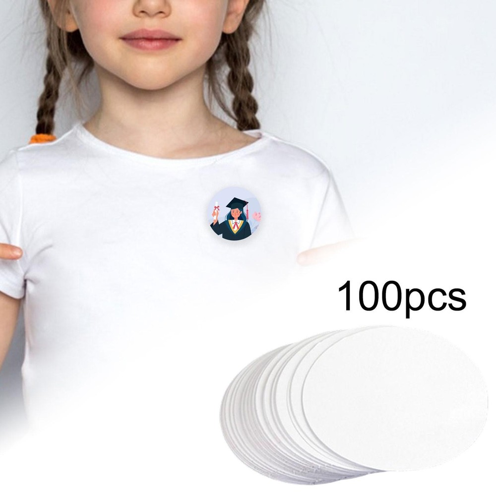 100x Button Badge Blank Papers 86mm Badge Pin Button Maker Machine Accessories