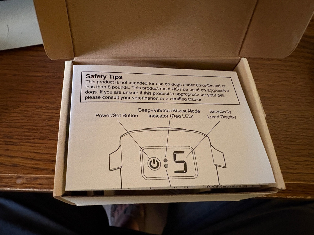 ROHS Dog Bark Control Collar NIB