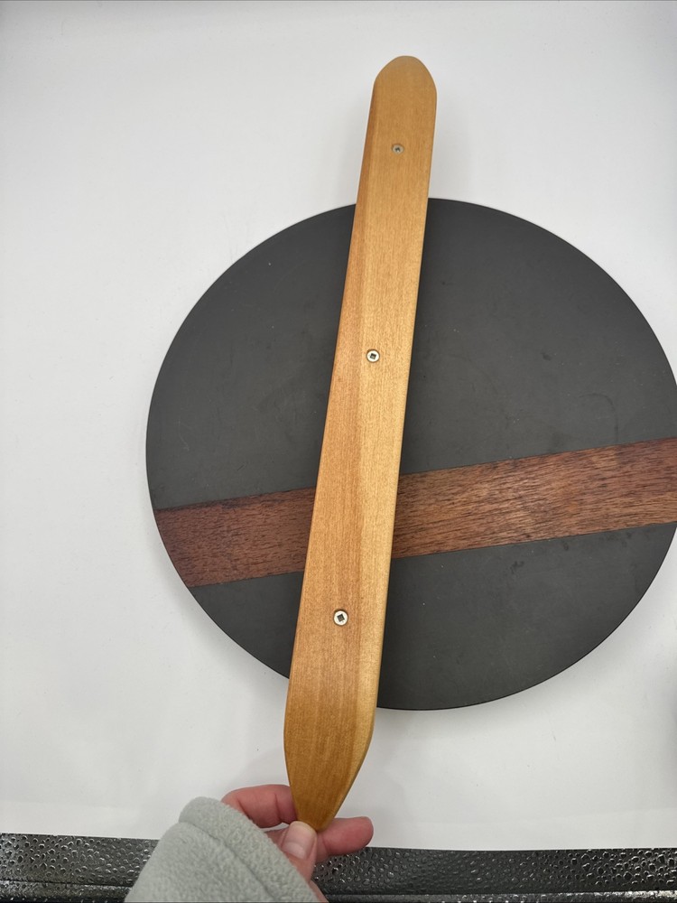 Vintage LeClerc Weaving Ski Shuttle Solid Wood 18”L 1.5”W. EUC