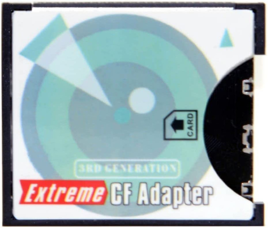 CY SD SDHC SDXC to CF Compact Flash Memory Card Adapter Reader Type I High-Spee