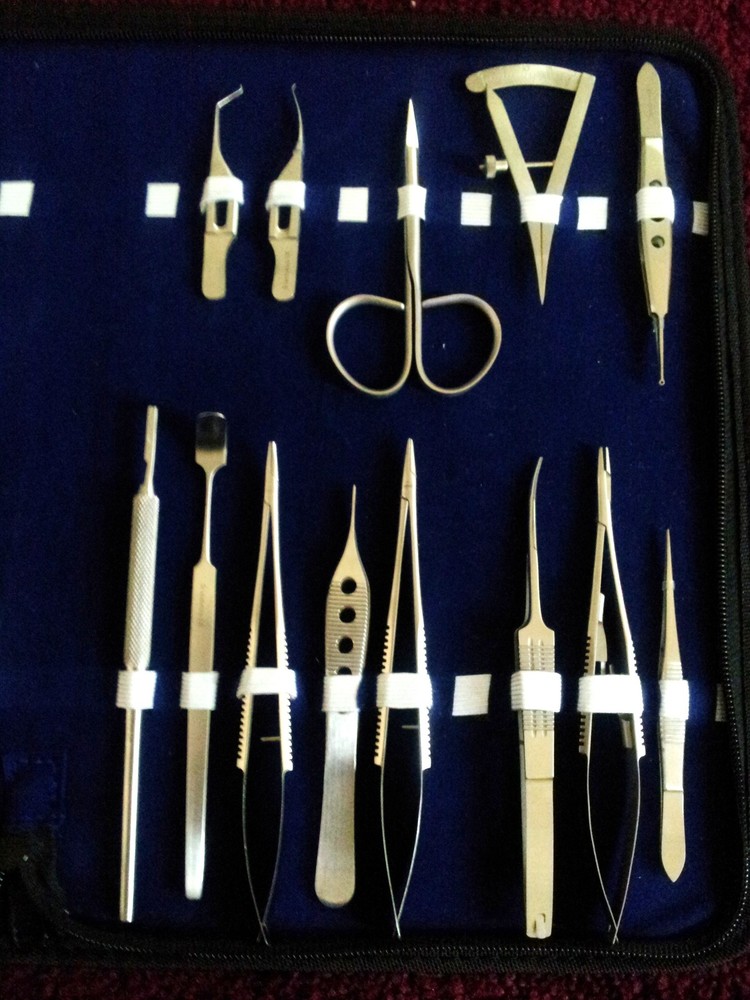 26 PC O.R GRADE BASIC OPHTHALMIC EYE MICRO SURGERY SURGICAL INSTRUMENTS SET KIT