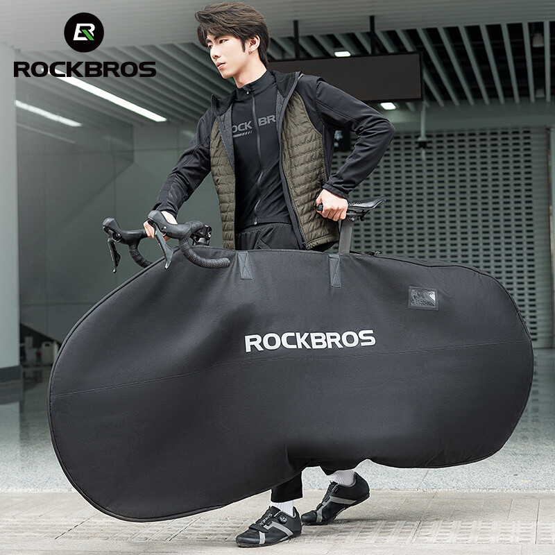 ROCKBROS 26" Folding Bike Transport Bag-Waterproof Bicycle Travel Case Carry Bag