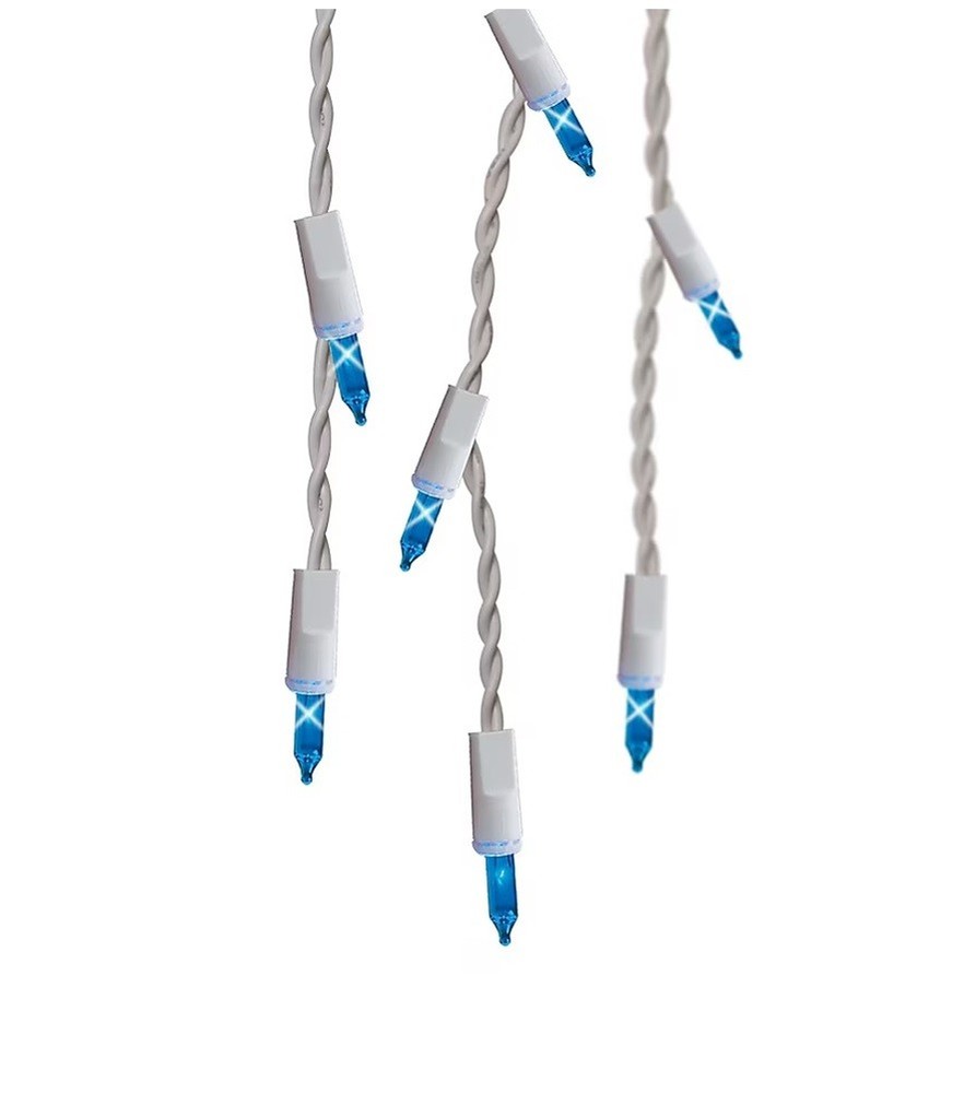 GE StringALong 300 Constant Blue Incandescent PlugIn Icicle Lights 13.2FT