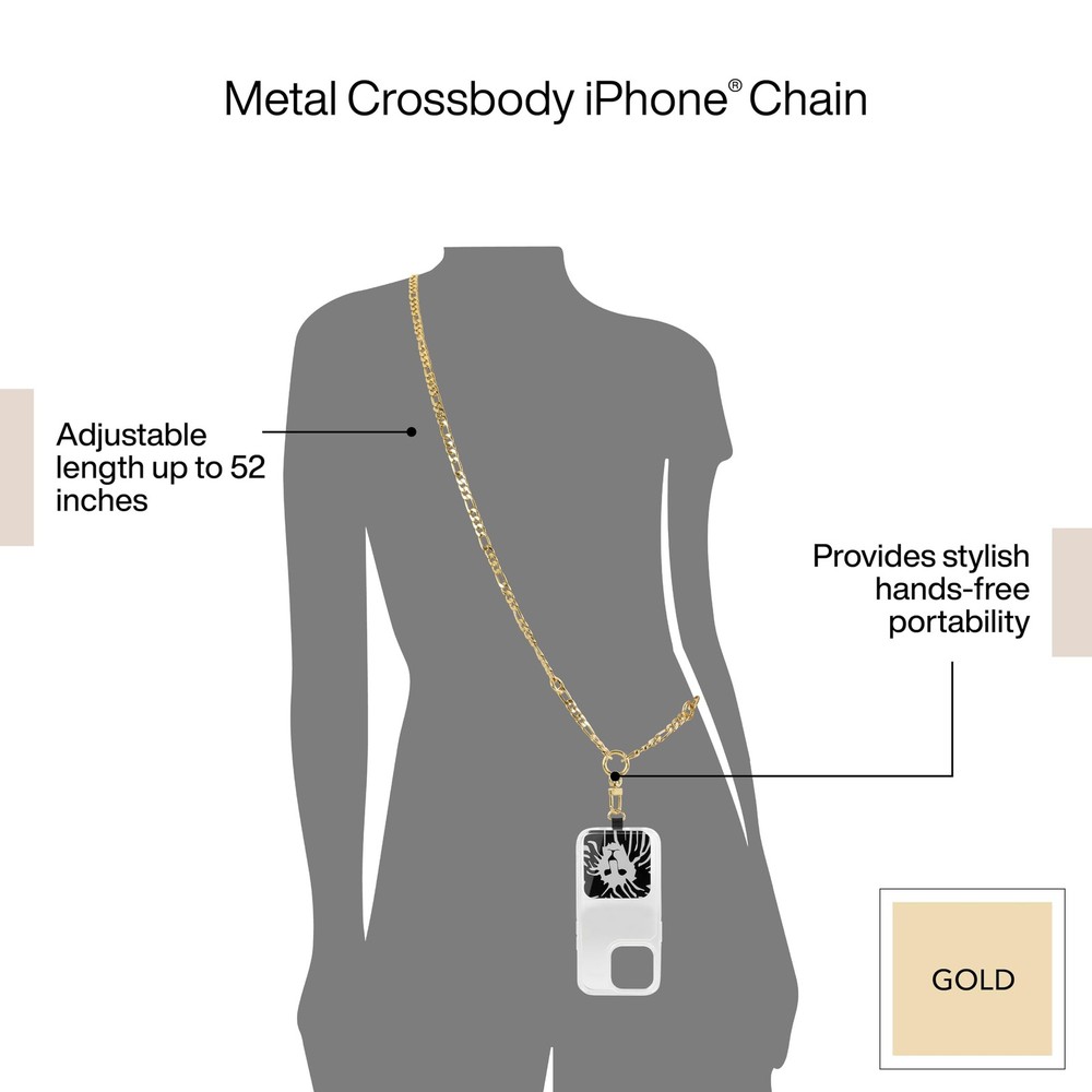 Anne Klein Crossbody Chain Strap for Apple iPhone - Chic & Practical