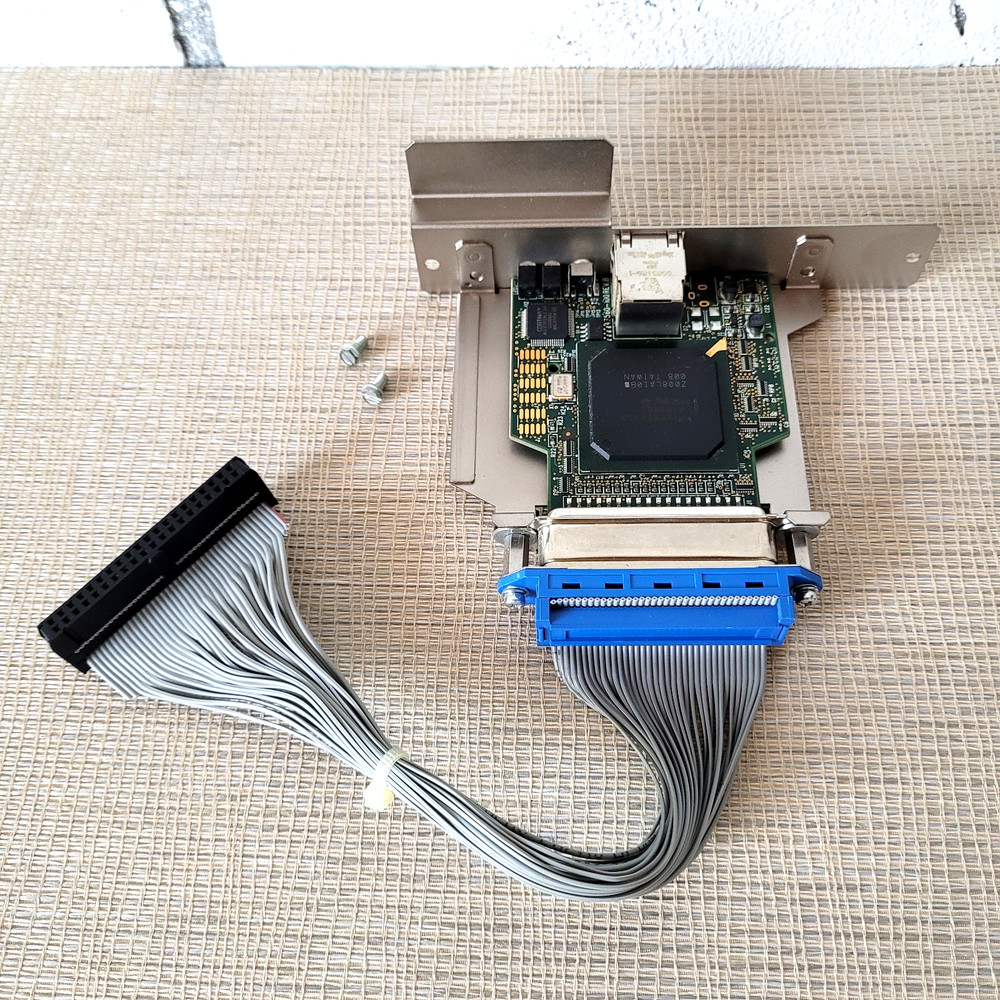 Zebra 105SL Printer Ethernet Network Interface Card 47560-100 Rev B TESTED