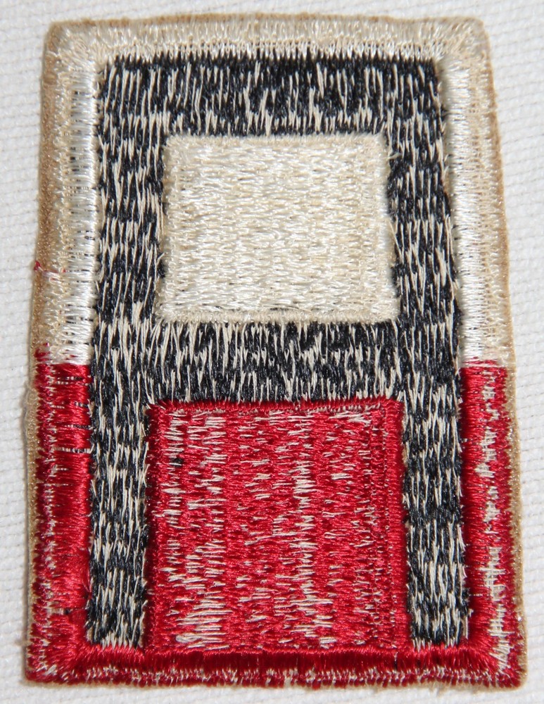 ORIGINAL POST WWII FIRST ARMY PATCH, CUT EDGE, WHITE BACK