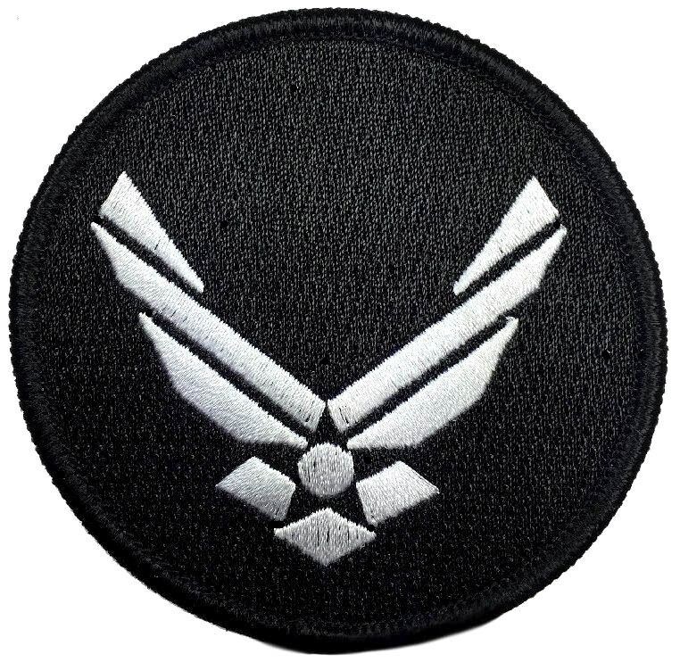 Air force Logo Embroidered Military Patch || 2PC HOOK BACKING 3"x3"
