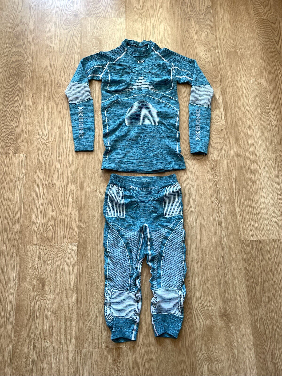 X-BIONIC Thermo Compression Base Layer Set Suit LS T-Shirt 3/4 Pants Size S/M