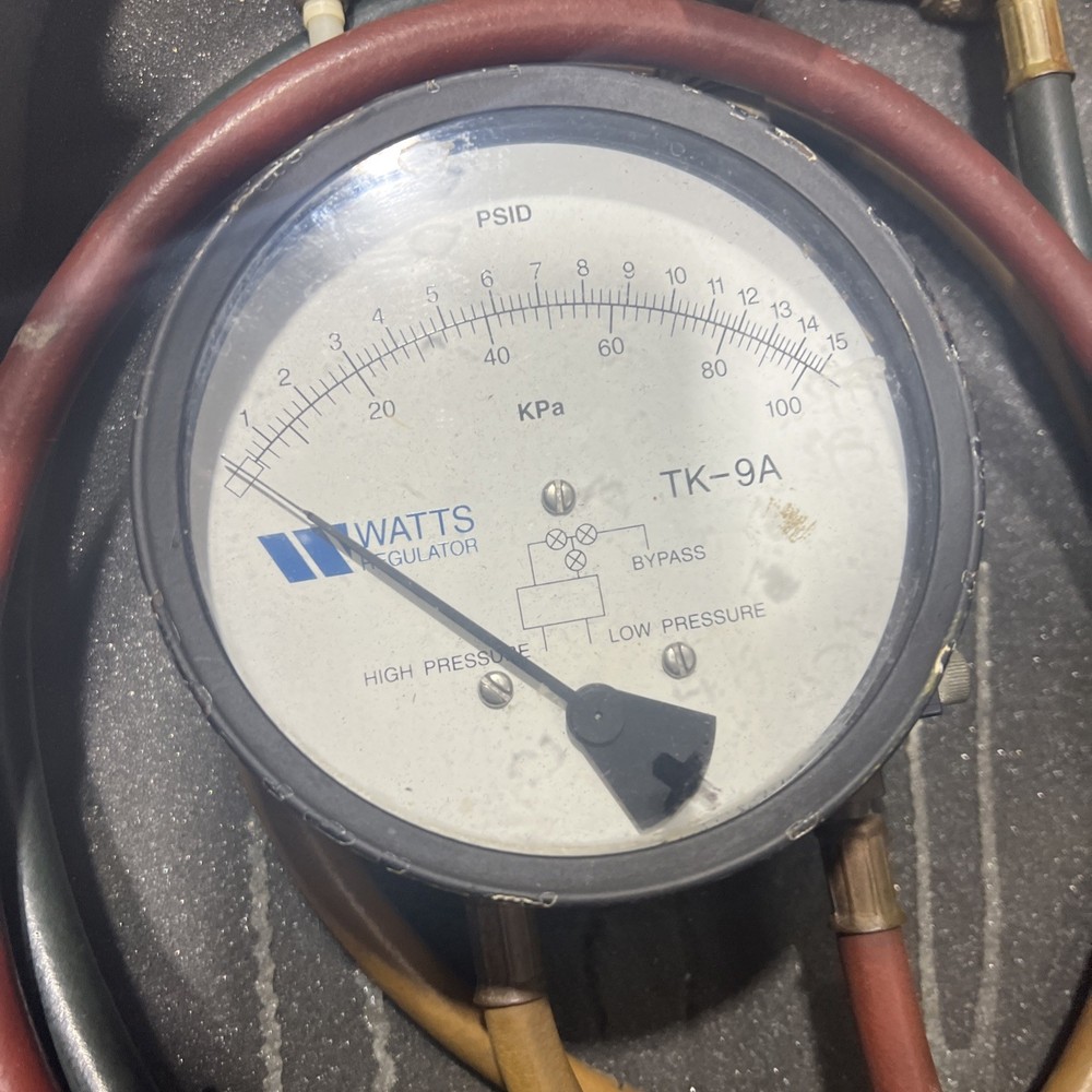 Watts TK-9A Backflow Preventer Test Kit Used Surplus