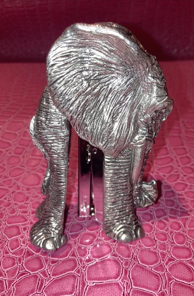 Frankli Wild Pewter Elephant Stapler , Rare .