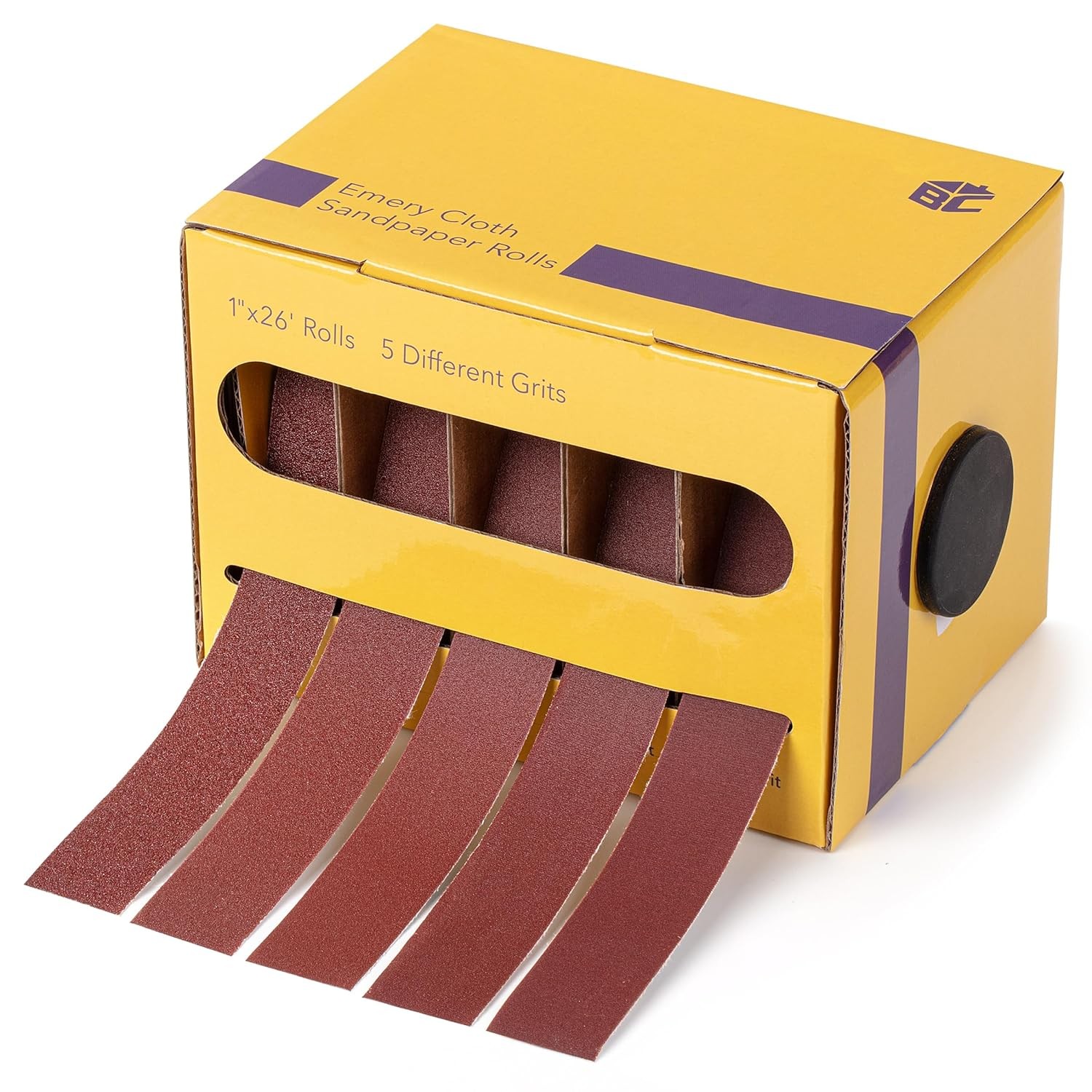 Emery Cloth Roll 1" x 26 Ft 150/240/320/400/600 Grit Abrasive Sandpaper Roll