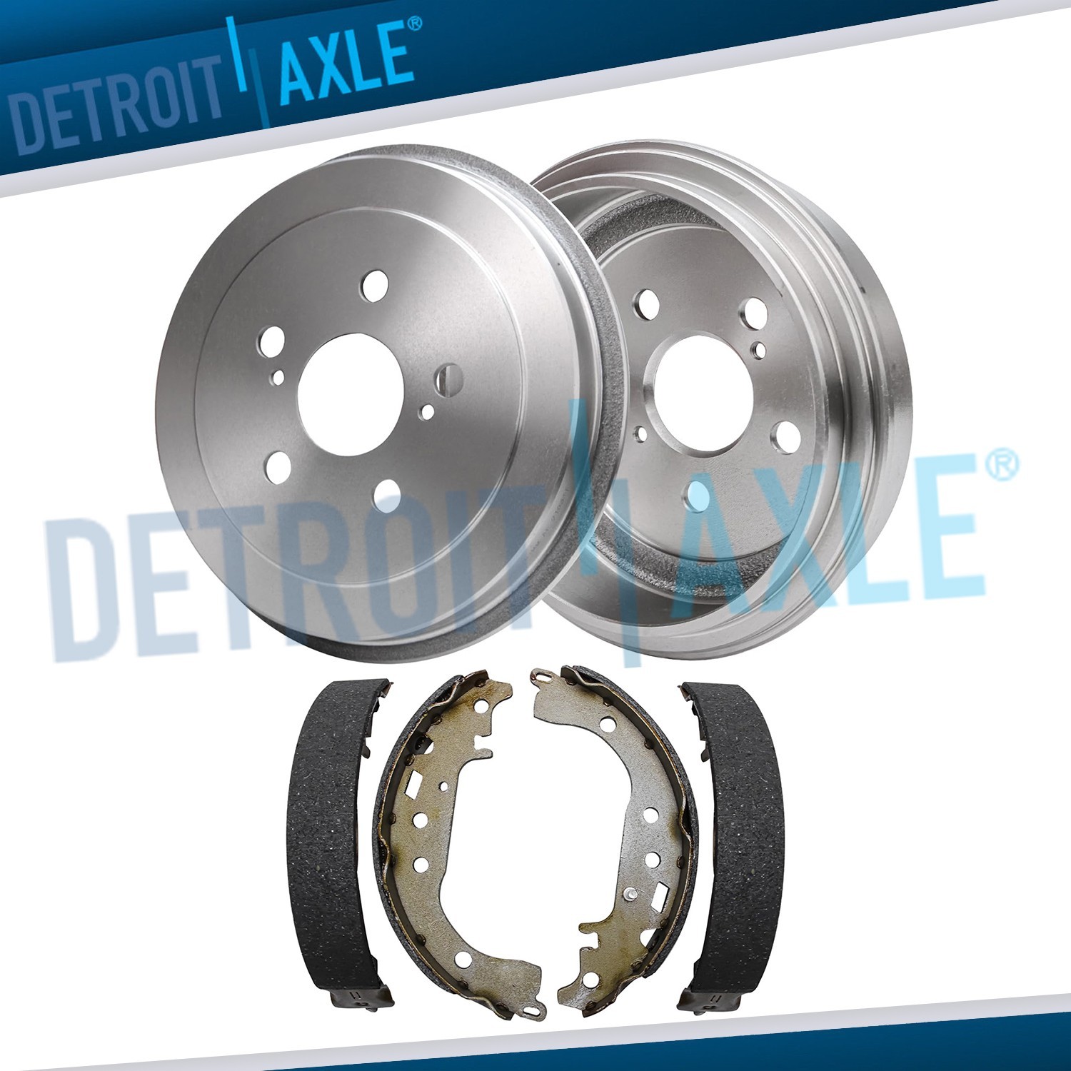 4pc Rear Brake Drums and Brake Shoes Kit for Toyota Prius Corolla Celica