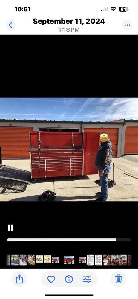 Snap on toolbox with tools, auto body￼