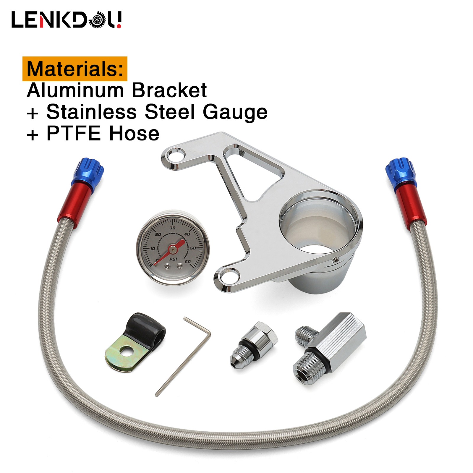 Chrome Oil Pressure Gauge Kit For Harley Twin Cam Touring Dyna Softail 1999-2017