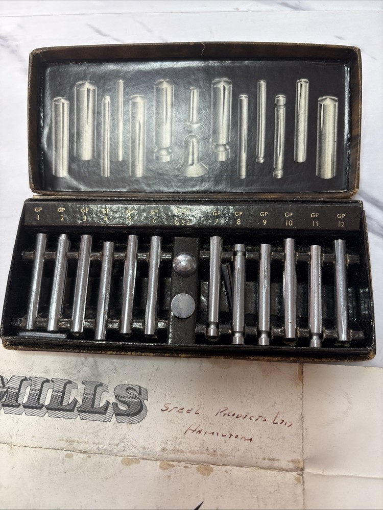 Grooved Studs Pins for Technical Engineers Design Projects SAMPLE BOX Vintage