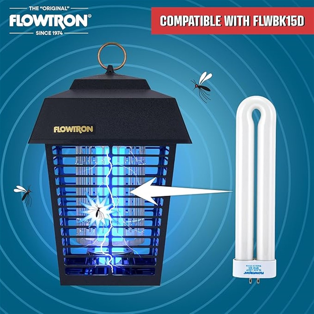 Flowtron BF-35, 15W Replacement UV Bulb (1-Pack) for BK-15 Bug Zapper