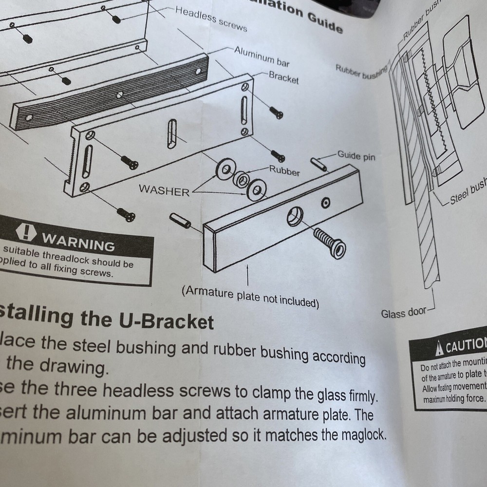 Locknetics MUBK U- mounting Bracket