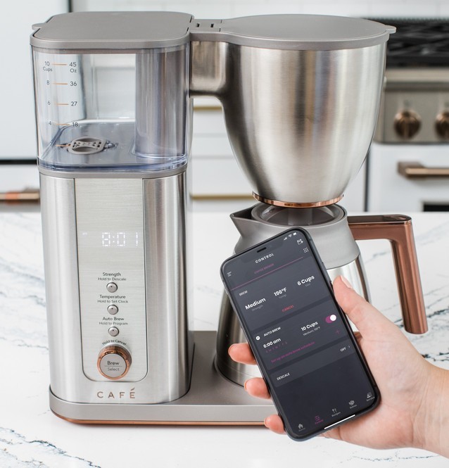Café Smart Drip 10-Cup Coffee Maker w/ Wifi - C7CDAAS2PS3