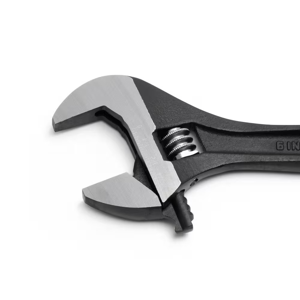 6 In. Black Oxide Adjustable Wrench