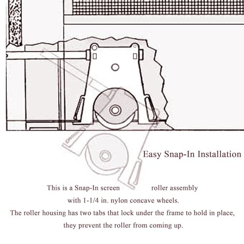 Lower Sliding Screen Door Roller Assembly Fits Andersen 2 Pack Lower Screen