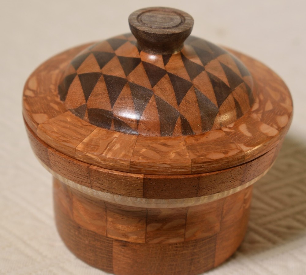 Salt Cellar -- Hand made Lacewood