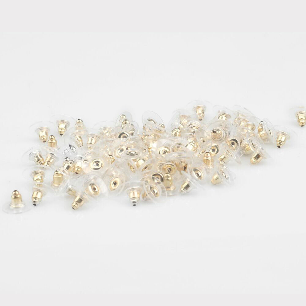 Earring Backs Post Backings Stopper Silver Golden Stud Secure Hook Earring Lots