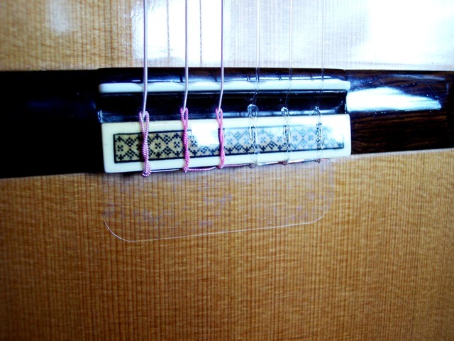 Classical Guitar Soundboard Protector- Rosette Tie-Guard > No String Dings