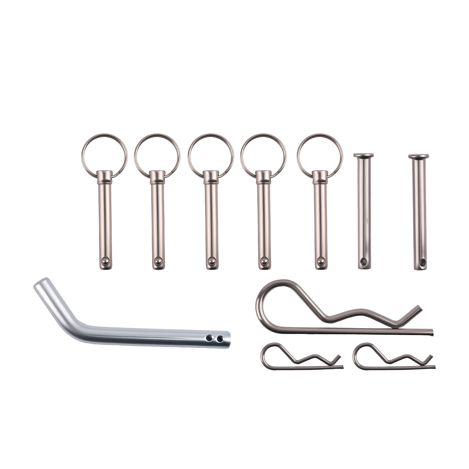 Stainless Steel Hitch Fishing Rod Holder 5 Link Tube for 2" Hitch Receivers