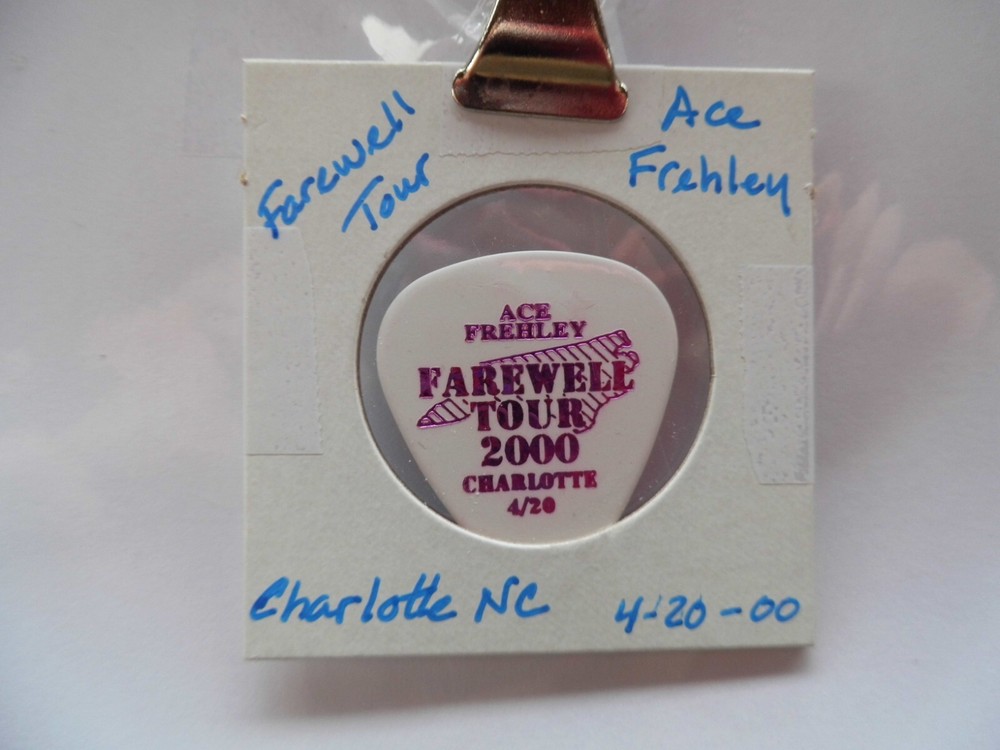 KISS "ACE FREHLEY" GUITAR PICK~4/20/00~READ DESCRIPTION (4/7)