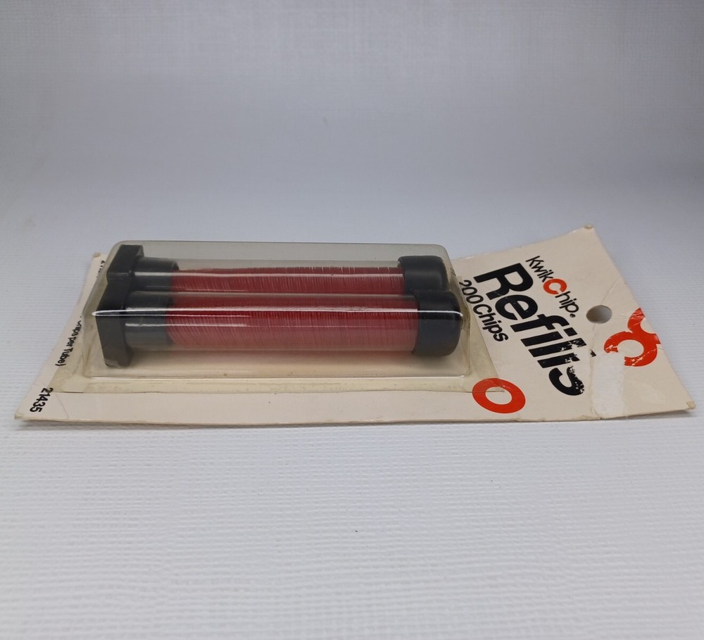 Kwik Chip Refills 200 Bingo Chips Red In Tubes