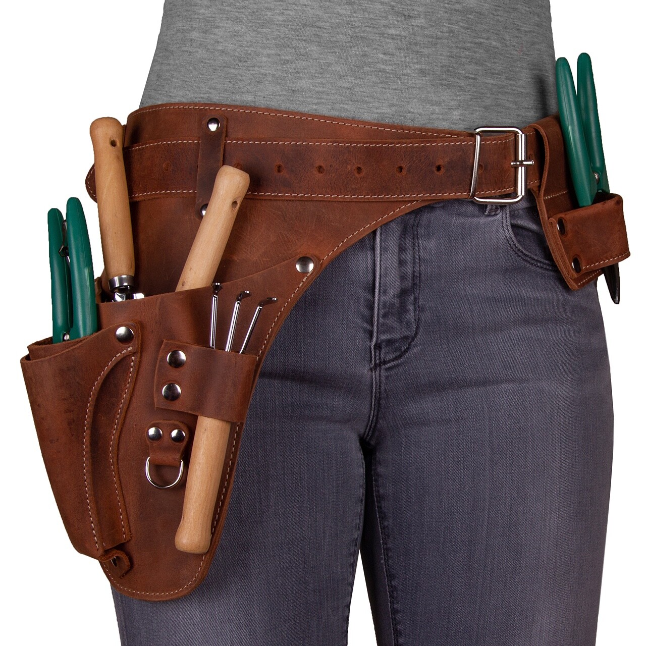Leather garden Tool Belt. Personalized florist Tool Belt Leather, Gardening Belt