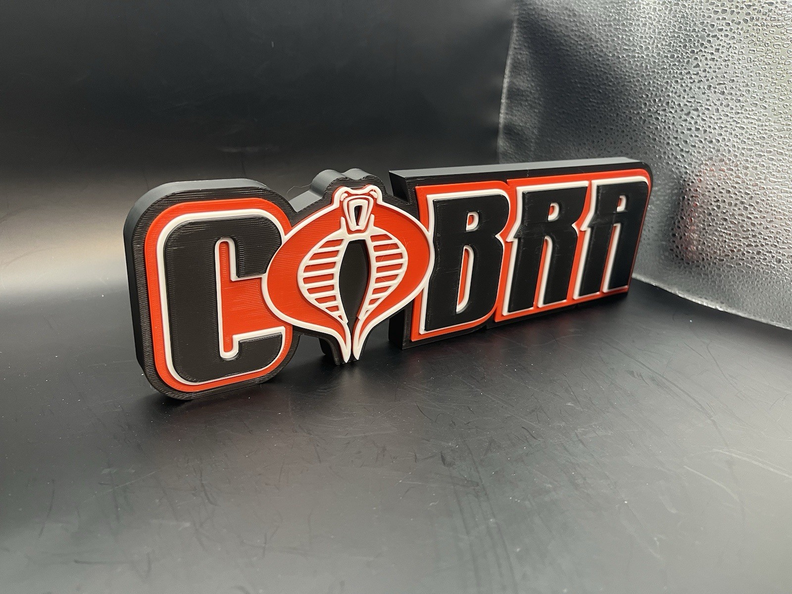 G.I. Joe Cobra Logo Sign Display | 3D Wall Desk Shelf Art