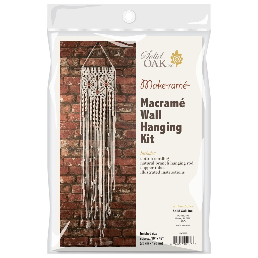 Macrame Wall Hanger Kit - Three Flowers